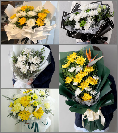 山东青岛平度市李园街道西七里河子村白事花束代送